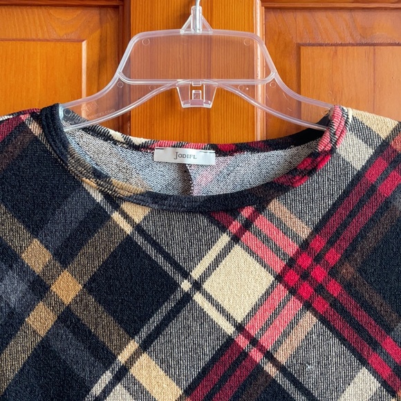 NWT JODIFL dark plaid dress small - Picture 4 of 5